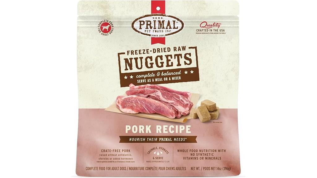 primal raw pork dog food