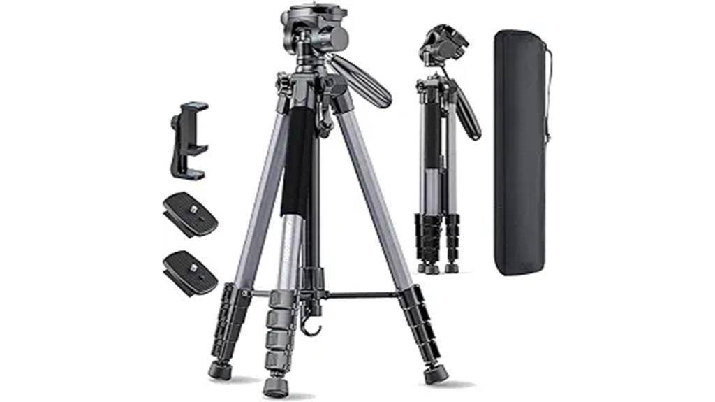 professional grade aluminum tripod