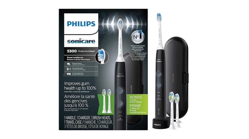 rechargeable electric toothbrush with protection