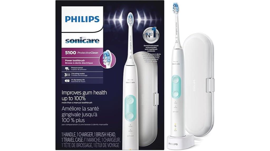 rechargeable electric toothbrush with protection