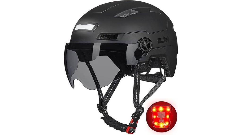 rechargeable led adult bike helmet