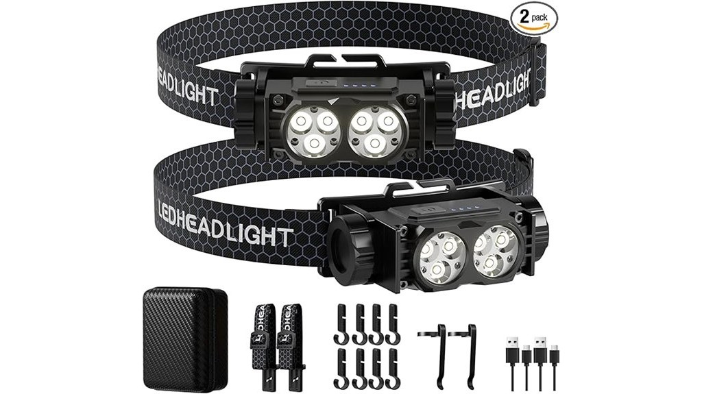 rechargeable led headlamps for outdoor activities