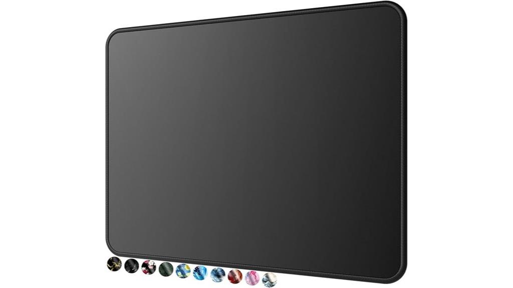 rectangular black mouse pad