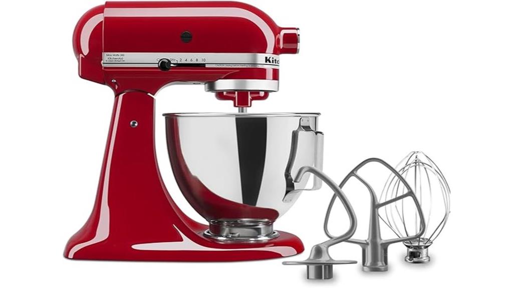 red tilt head stand mixer