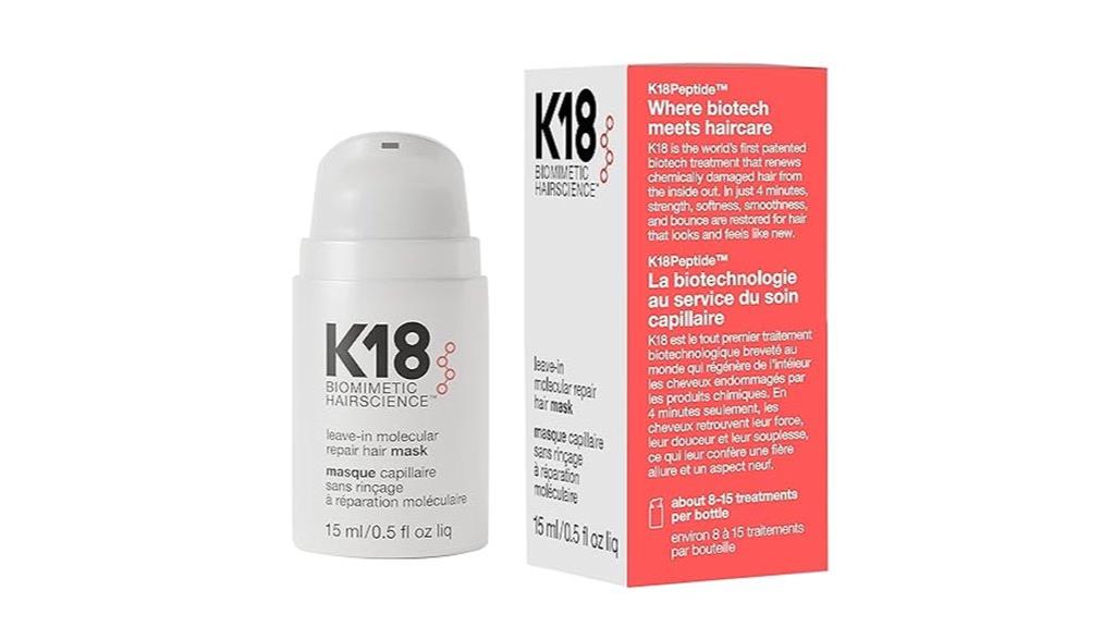 repairing damaged hair molecular mask