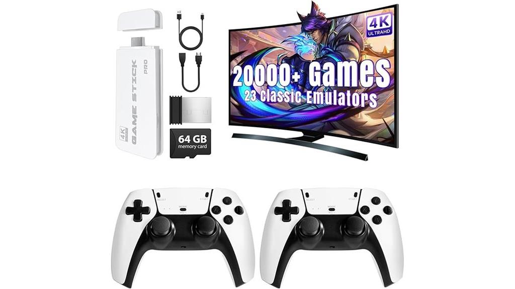 retro game console with vast collection
