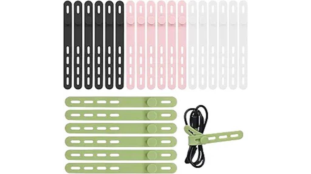reusable silicone cable organizers