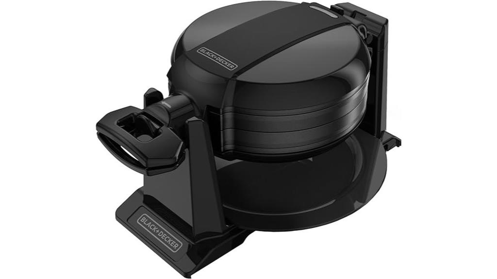 rotating waffle maker by black decker