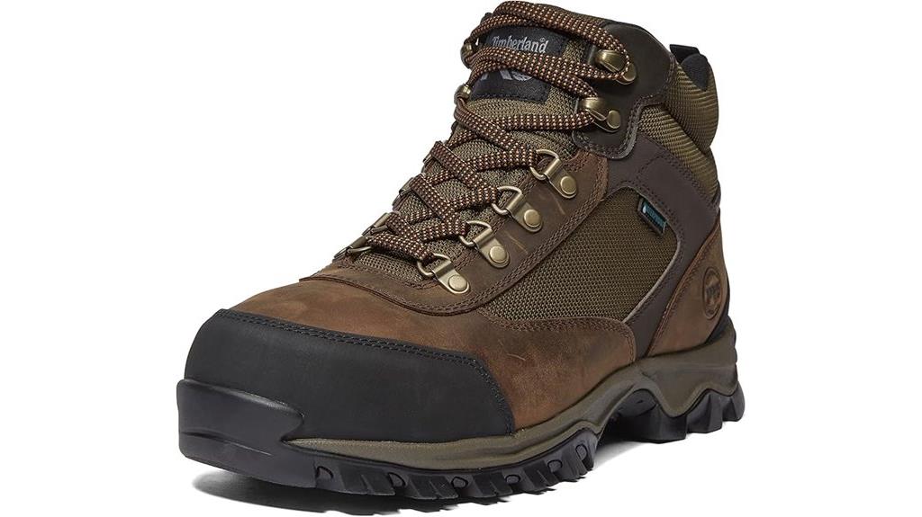 rugged waterproof steel toe work boots