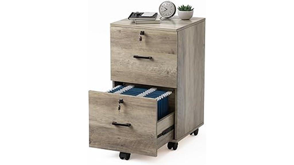 rustic drawers gray file cabinet