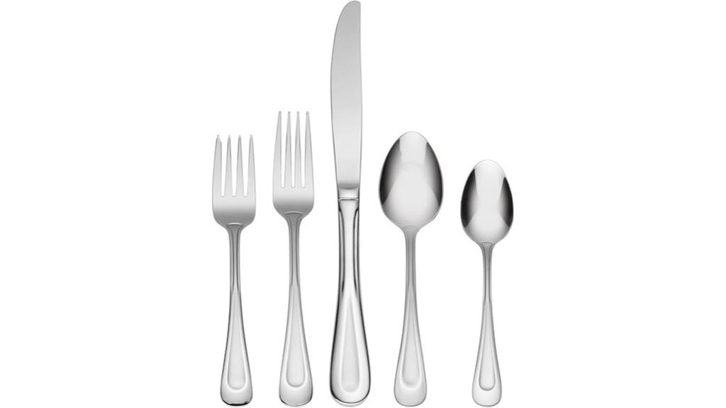 satin sand dune flatware set