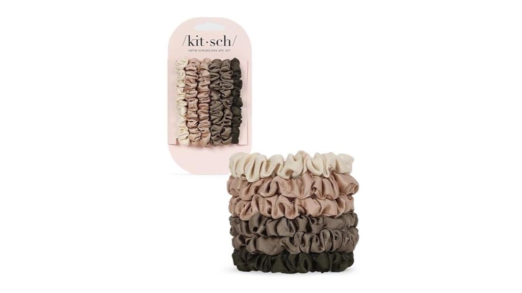 satin scrunchies petite eucalyptus scented ultra cute