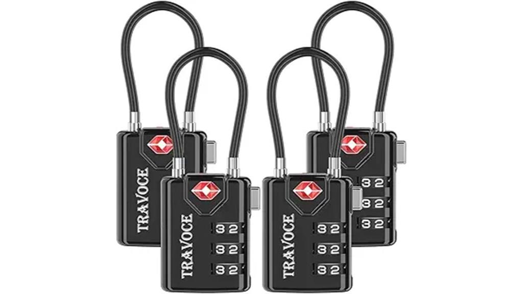 secure travel luggage combination locks