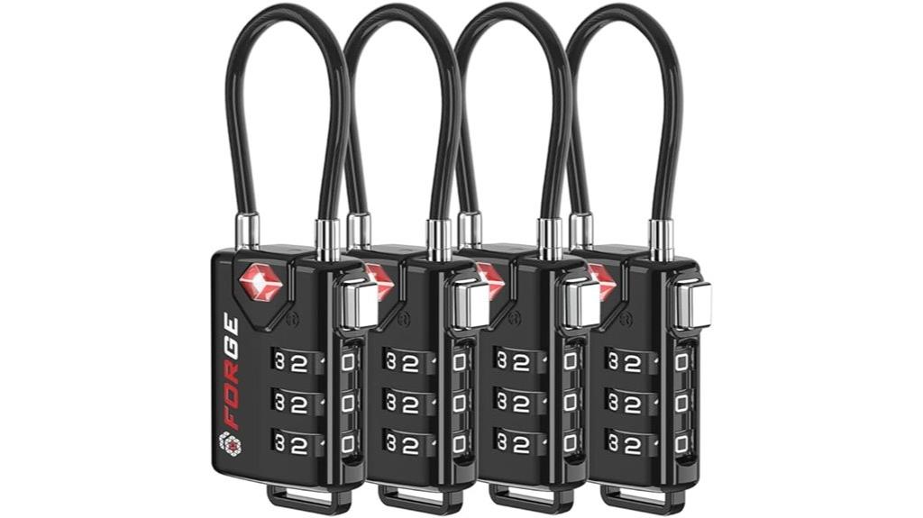 secure tsa approved resettable luggage locks