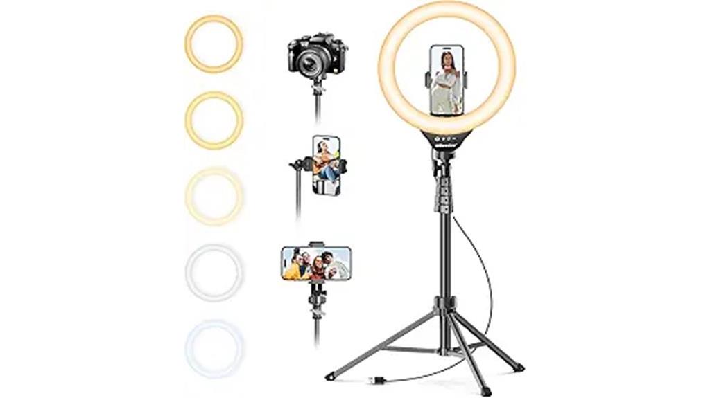selfie ring light with tripod stand