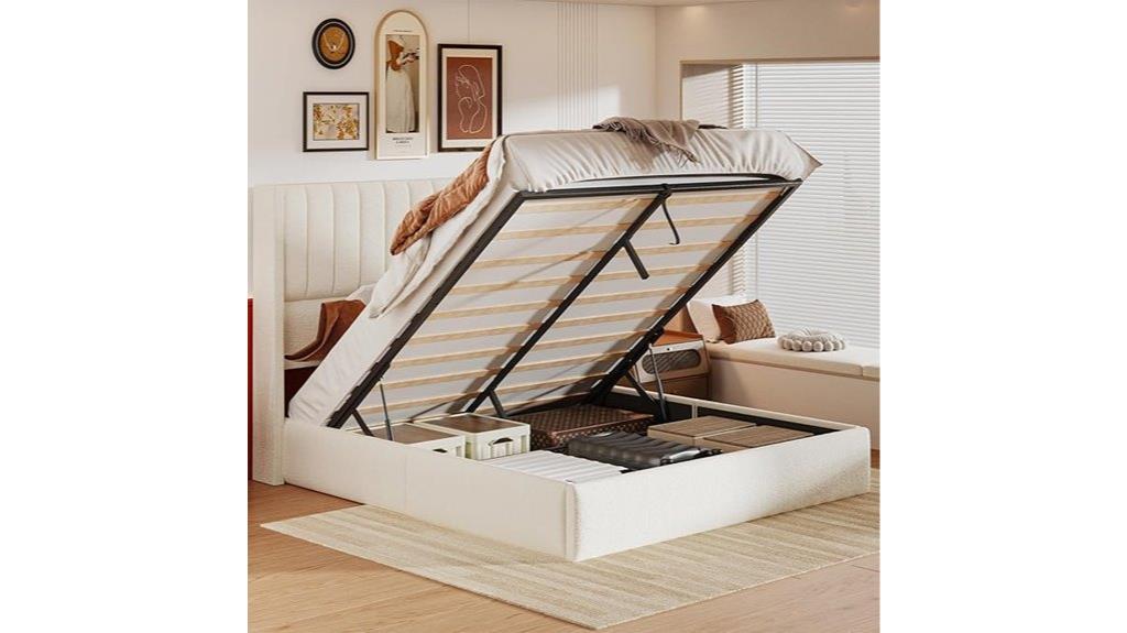 serein queen storage headboard