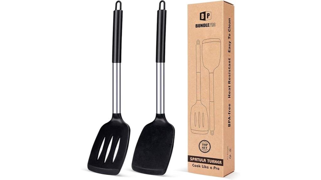 silicone kitchen spatula set