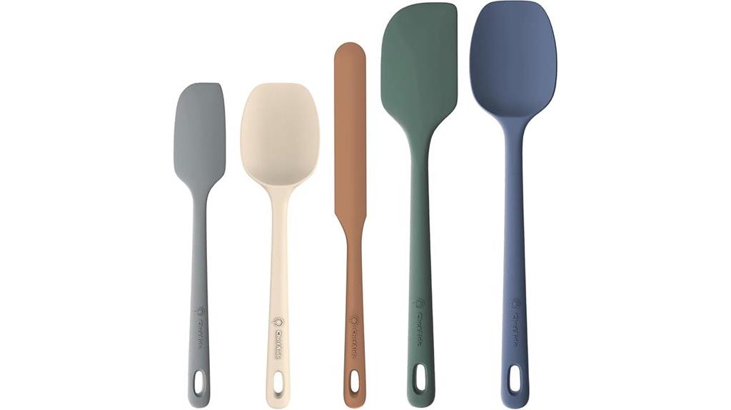 silicone spatula set heat resistant