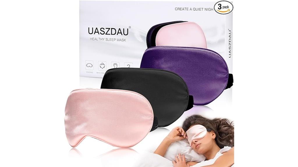 silk sleeping eye masks 3 pack