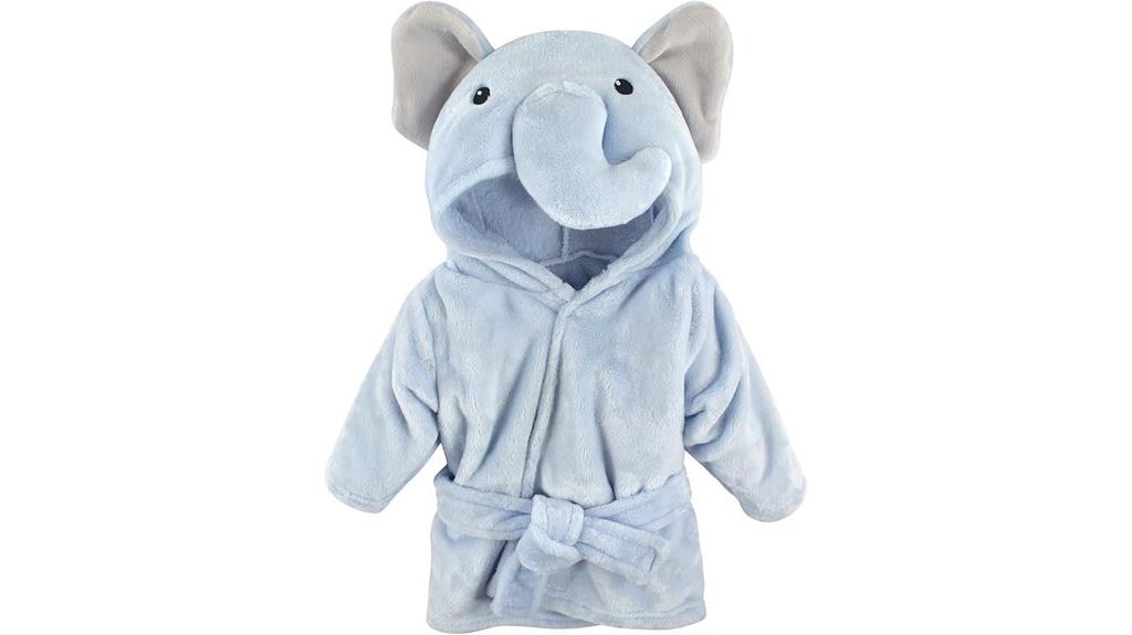 soft plush animal face bathrobe