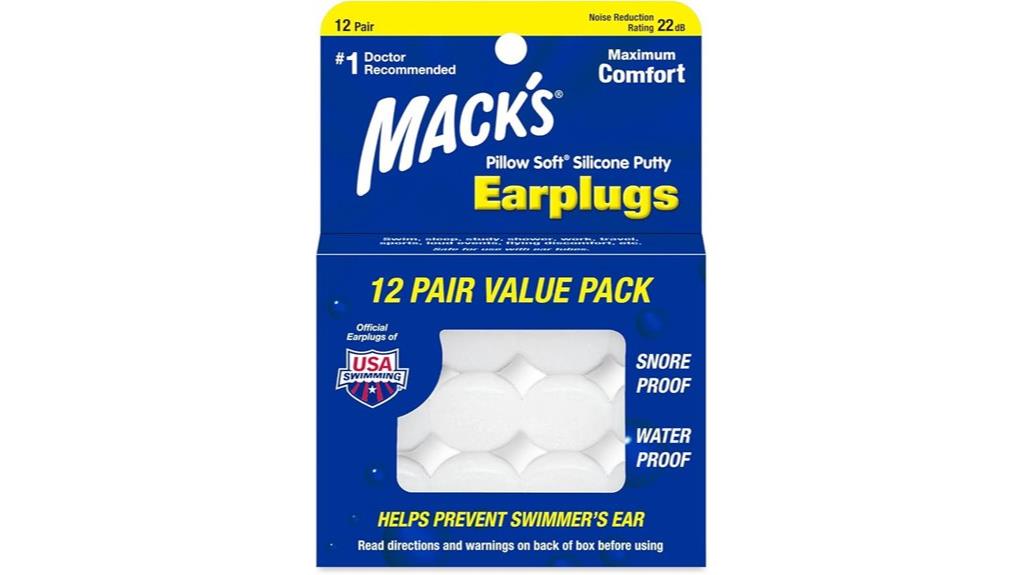 soft silicone earplugs for sleep and swim