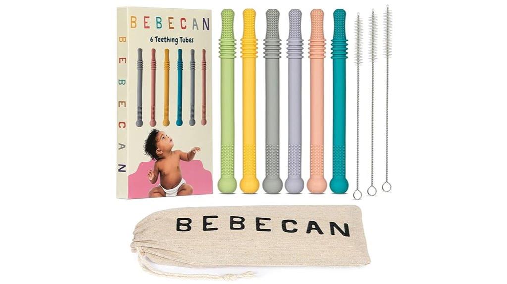 soft silicone teething colorful