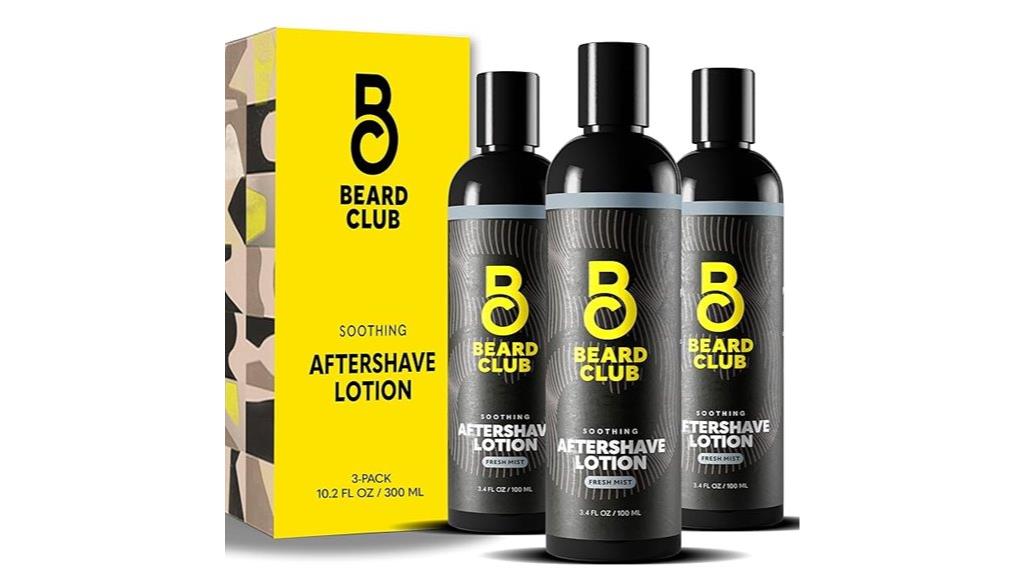 soothing aftershave lotion three pack
