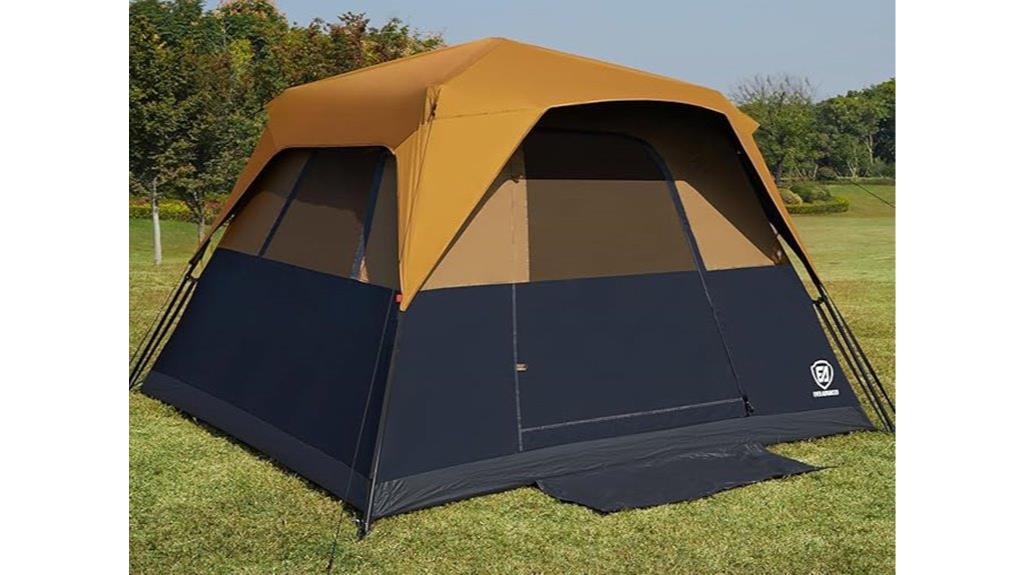 spacious blackout camping shelter