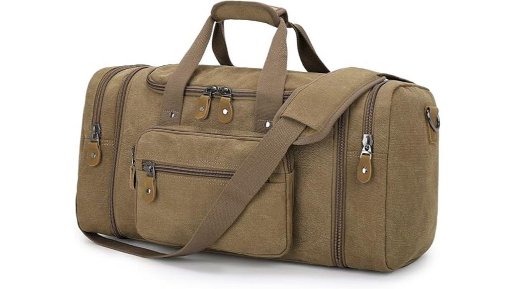 spacious travel duffel bag