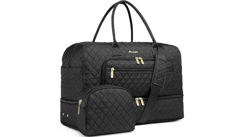 spacious women s overnight travel duffel