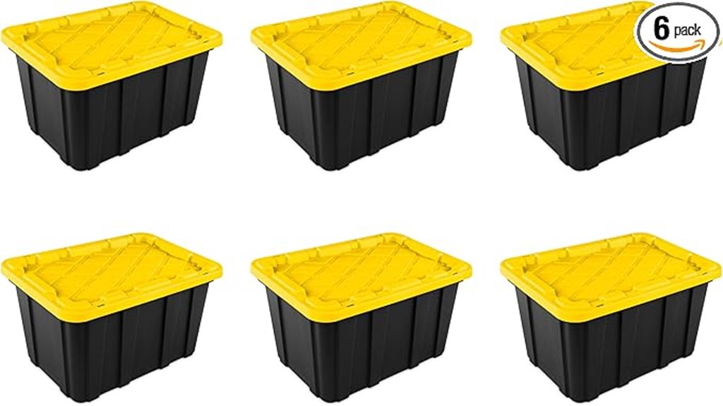 stackable industrial storage totes
