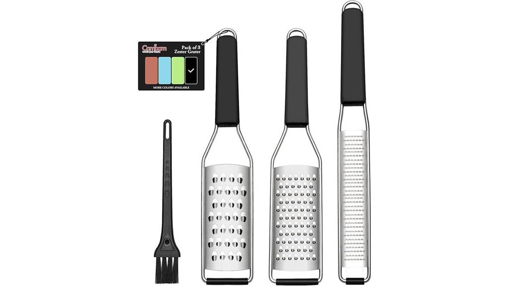 stainless steel citrus zesting grater