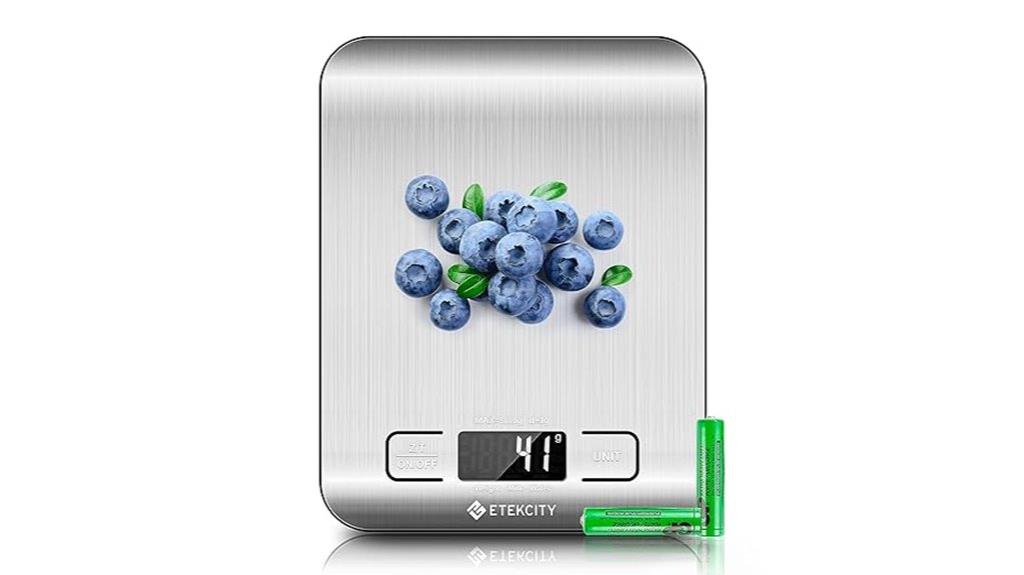 stainless steel digital kitchen scale