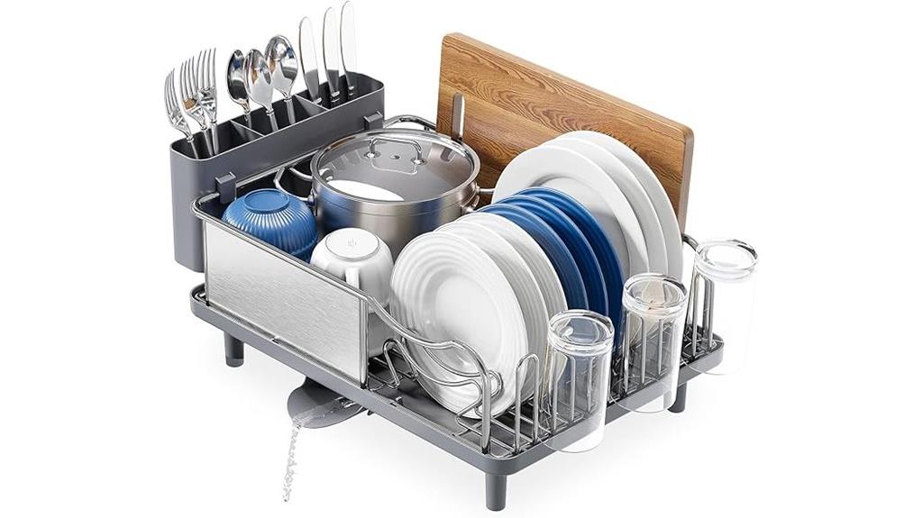 stainless steel dish drying rack