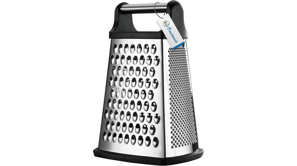 stainless steel four sided cheese grater