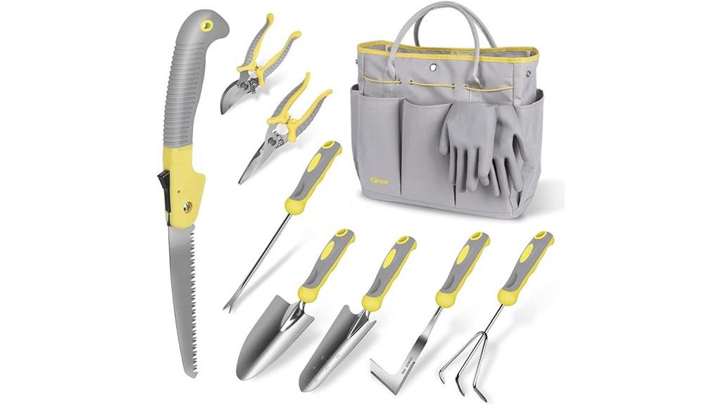 stainless steel gardening tool set
