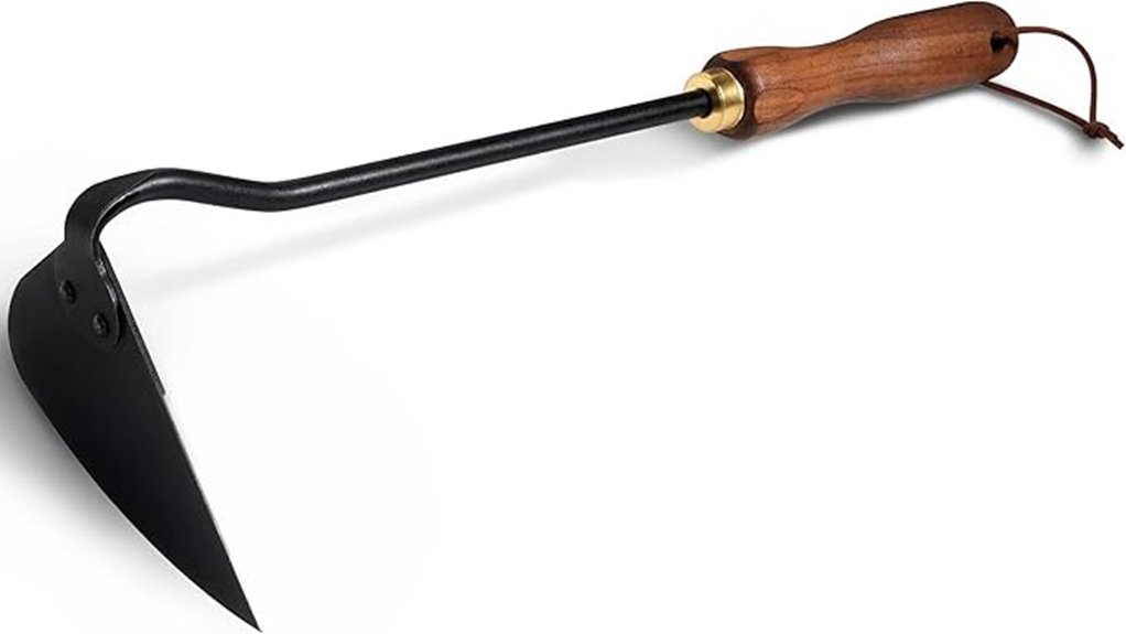 stainless steel gardening triangle hoe