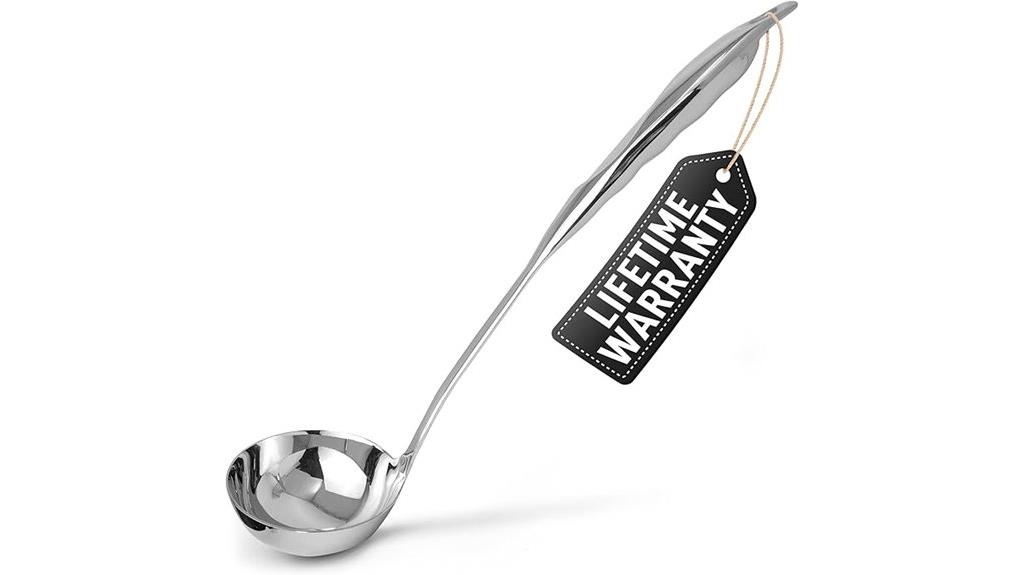 stainless steel kitchen soup ladle