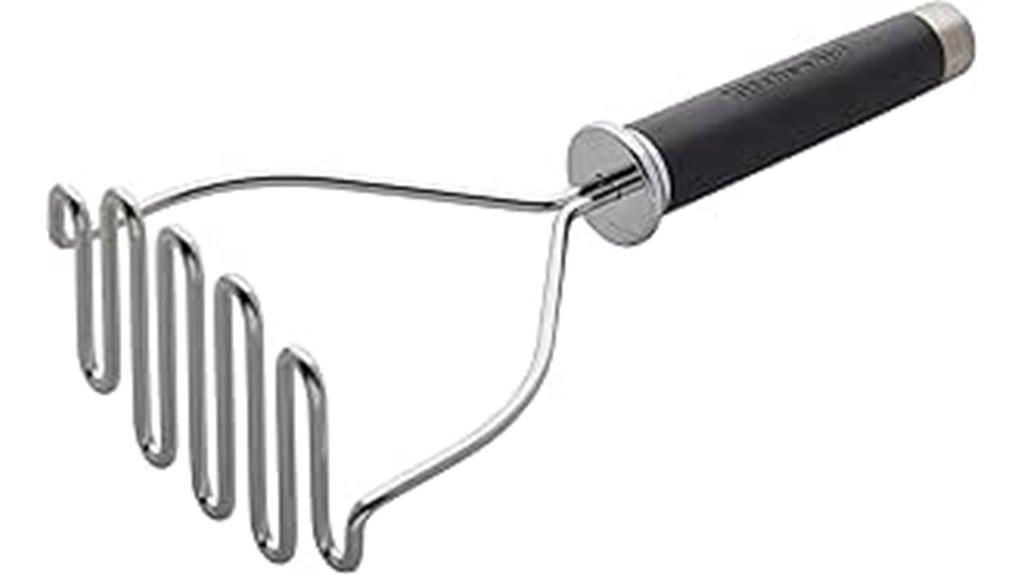 stainless steel kitchen utensil masher