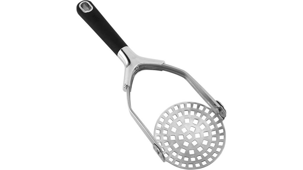 stainless steel potato mashing comfort