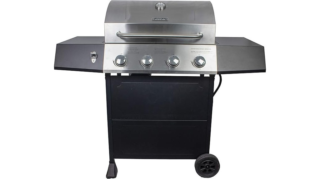 stainless steel propane gas grill