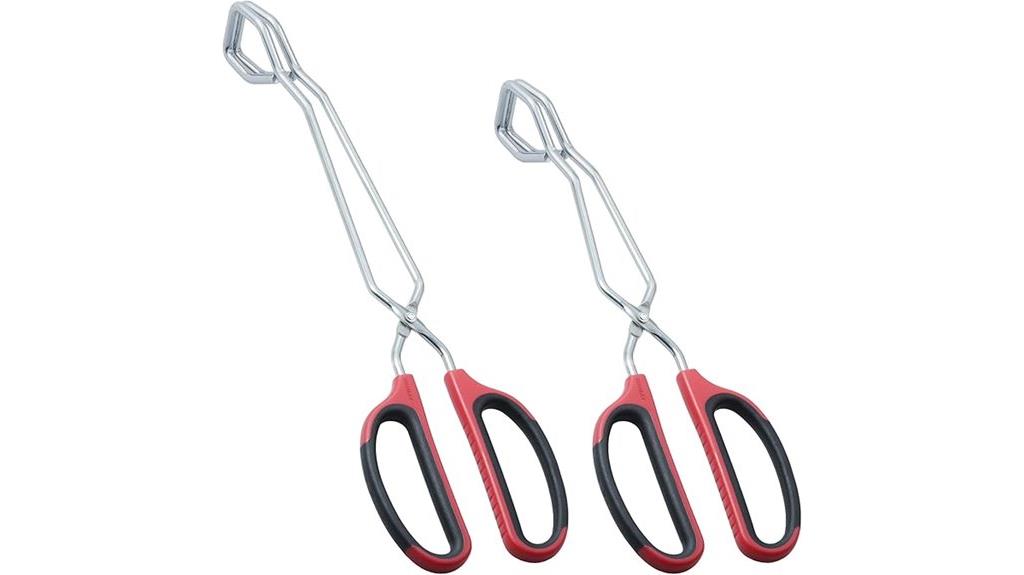 stainless steel scissor tongs set