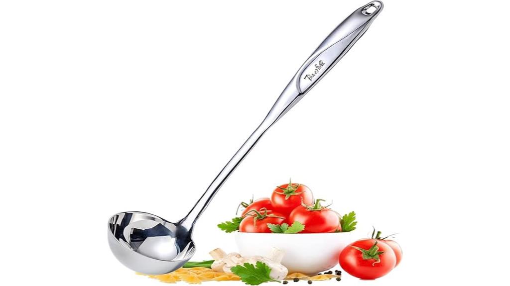 stainless steel soup ladle