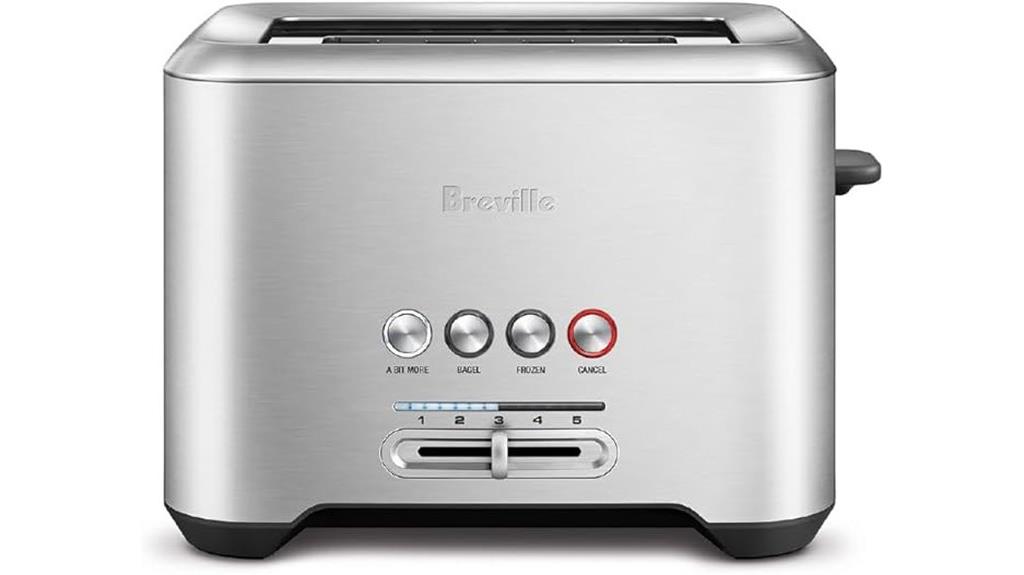 stainless steel two slice breville toaster