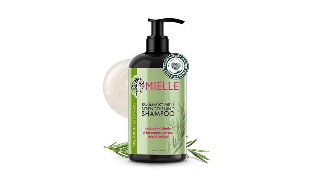 strengthening shampoo with rosemary and biotin