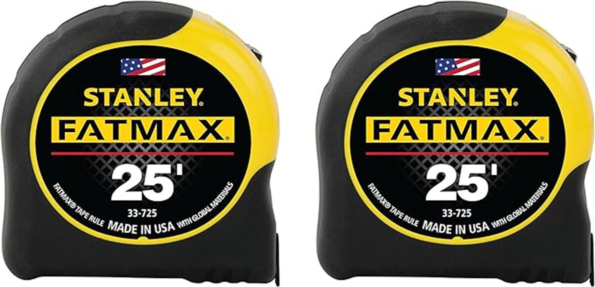 sturdy fatmax tape measure two pack