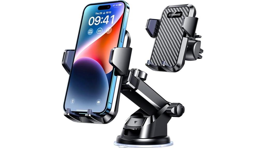 sturdy powerful military grade car phone mount