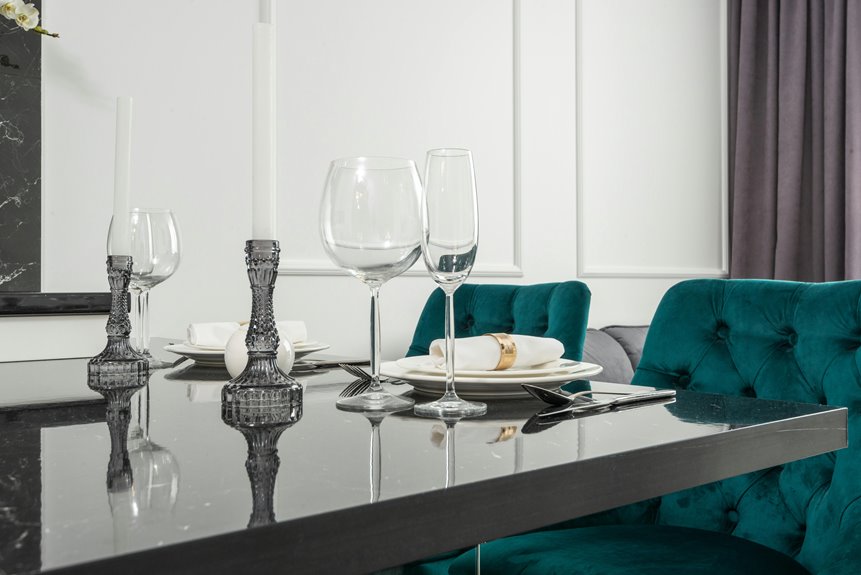 stylish table setting elevation