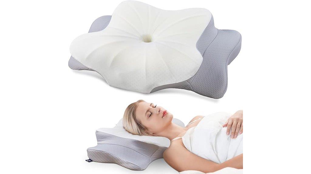 supportive cervical memory foam pillow