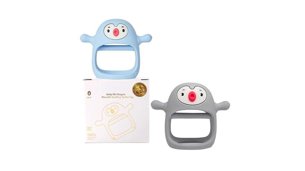 teething toy for infant penguin